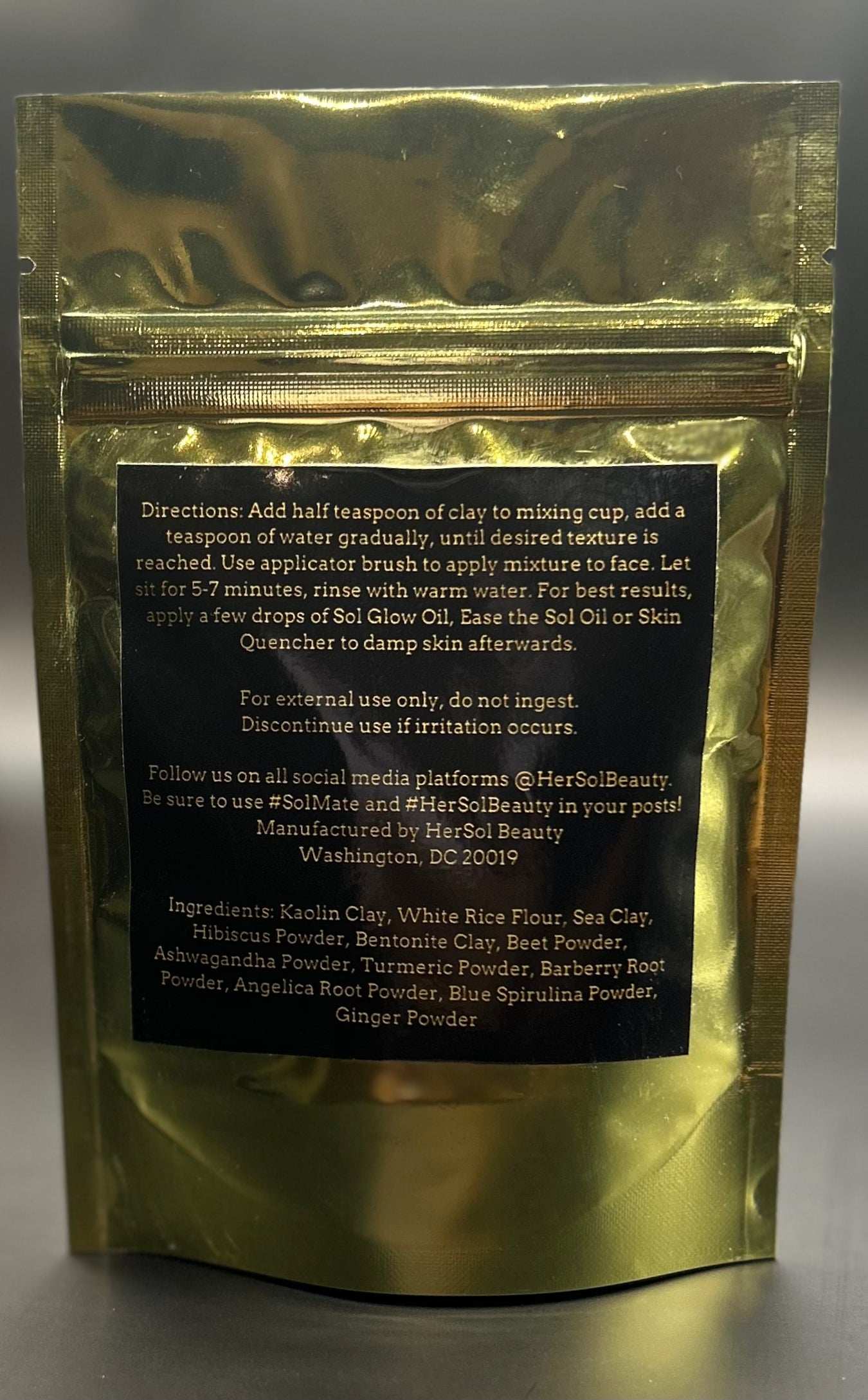 Sol Glow Clay Facial Mask