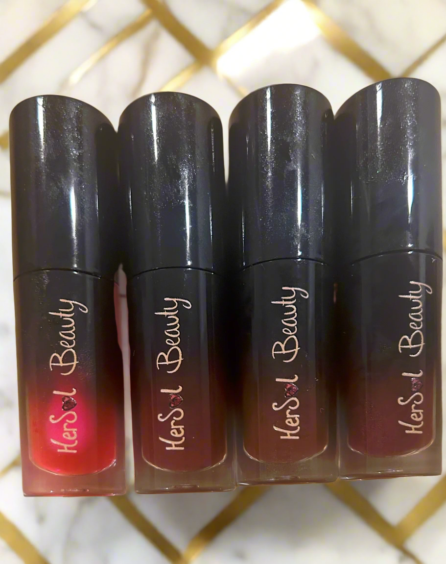 Four lipglosses from HerSol Beauty